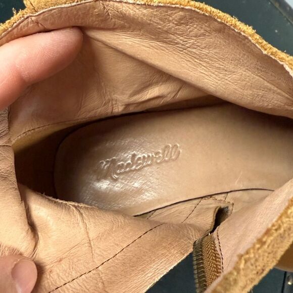 Madewell Women's Lonnie Suede Western Style Ankle Boots Tan Size 10 - Picture 4 of 4